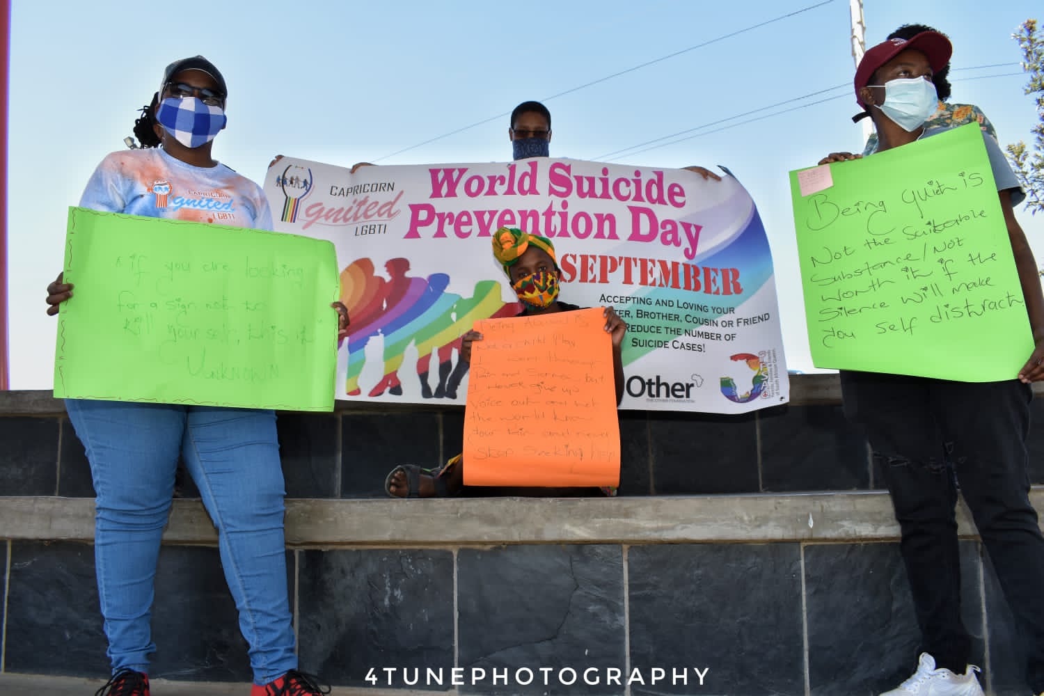 World Suicide Prevention Day Campaign, 10 September 2020. Paledi Mall, Turfloop Mankweng.